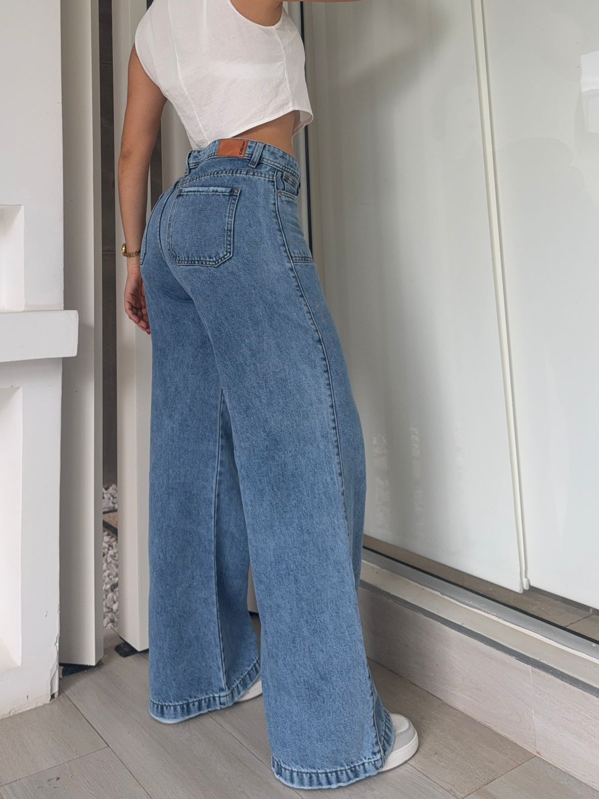 7511 PD JEANS WIDE LEG BOTA RECTA